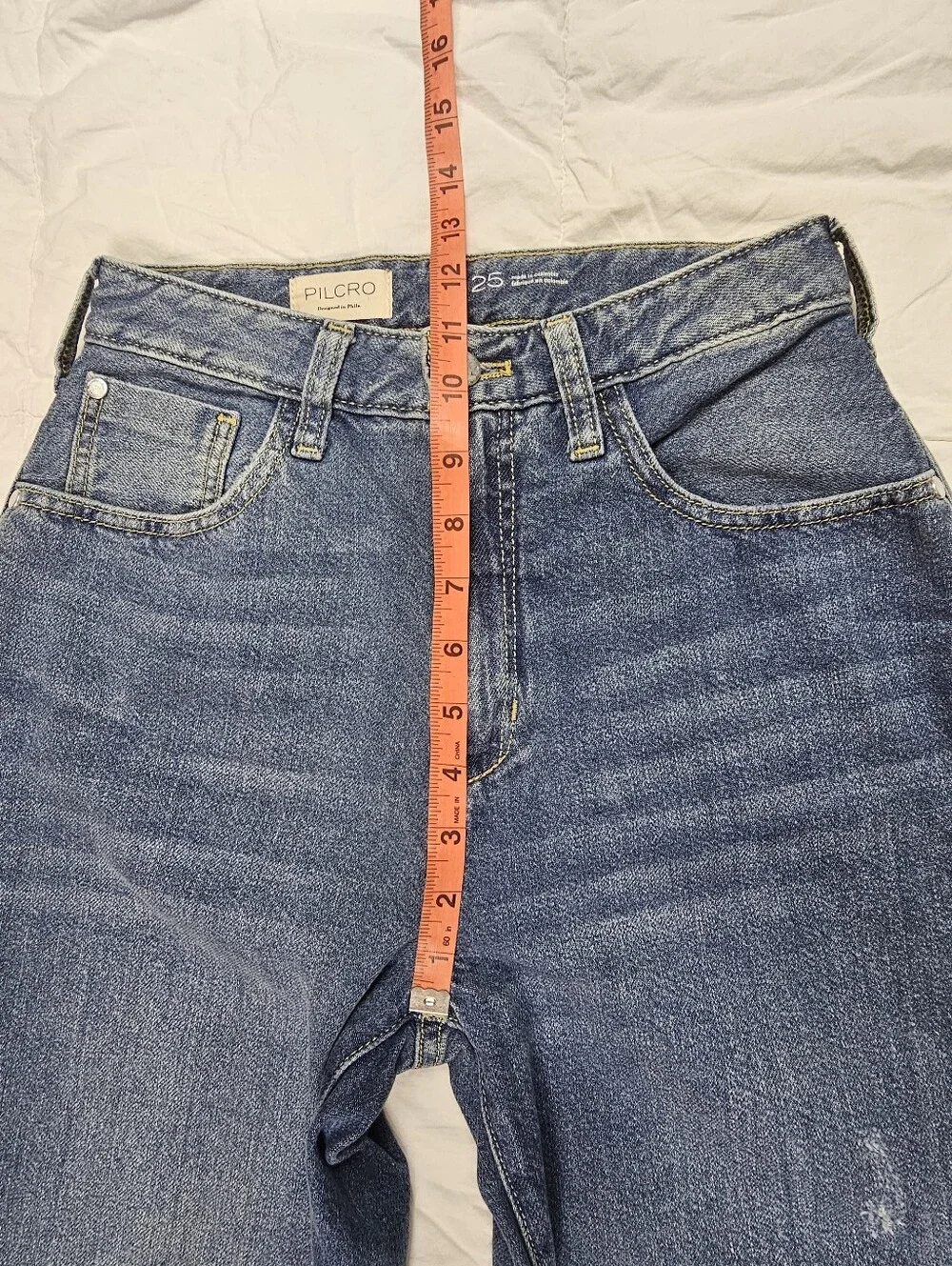 Pilcro Anthropology The Joey High Rise Straight Leg Jeans Women’s Size 25